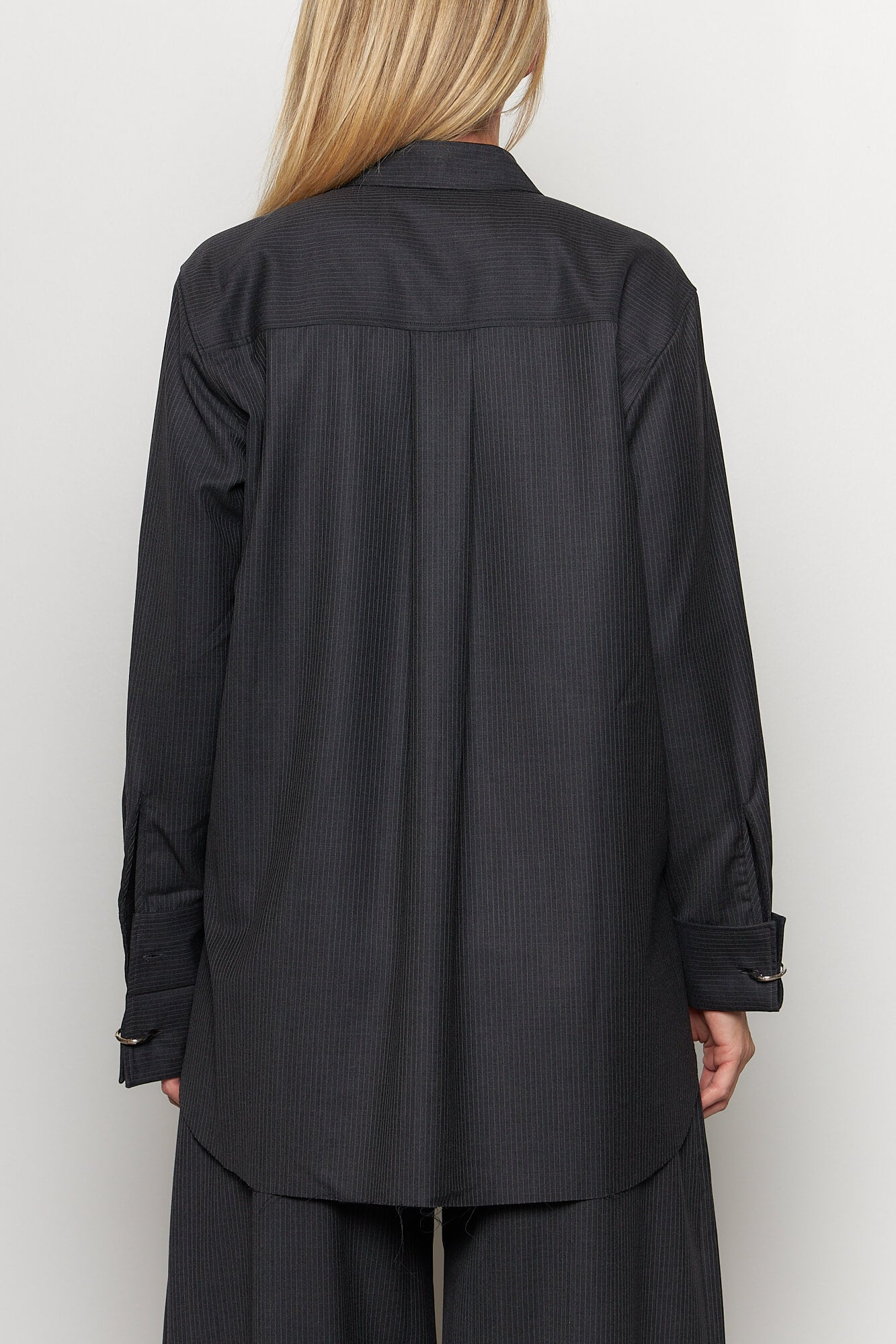 Pinstripe Wool Shirt