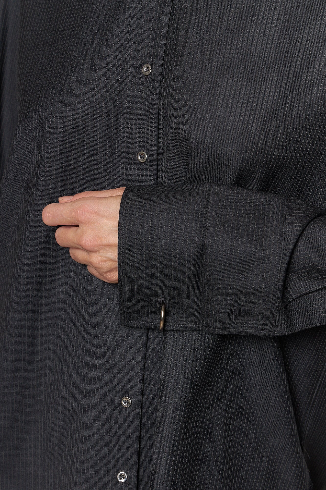 Pinstripe Wool Shirt