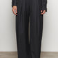 Pinstripe Wool Pleated Trousers