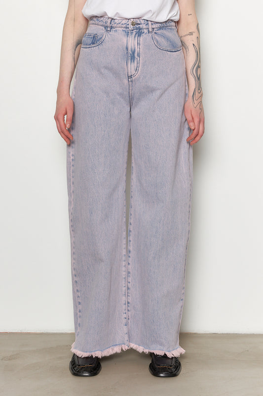 Denim Boyfriend Jeans Lilac Overdye