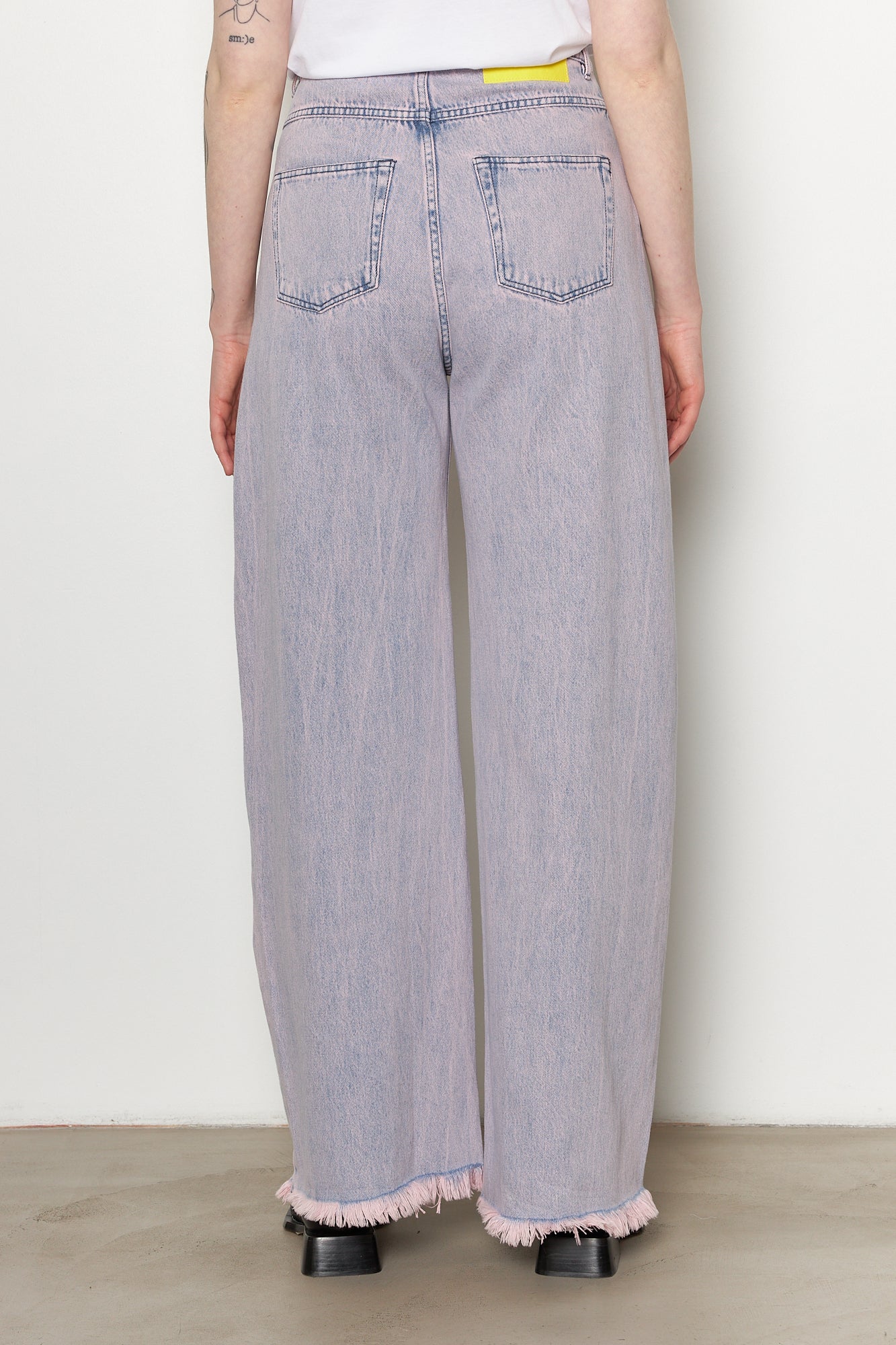 Denim Boyfriend Jeans Lilac Overdye