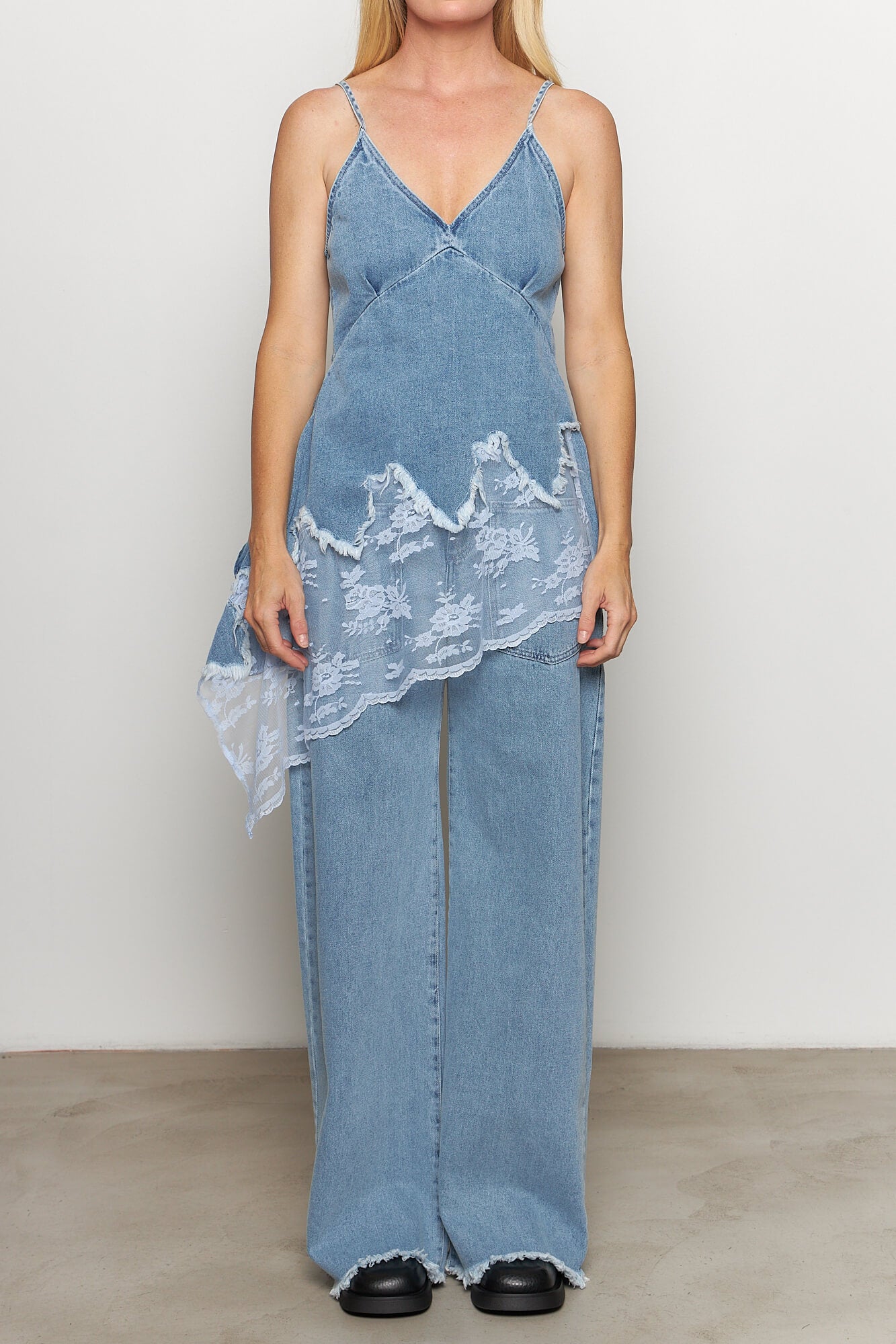 Denim Strap Top