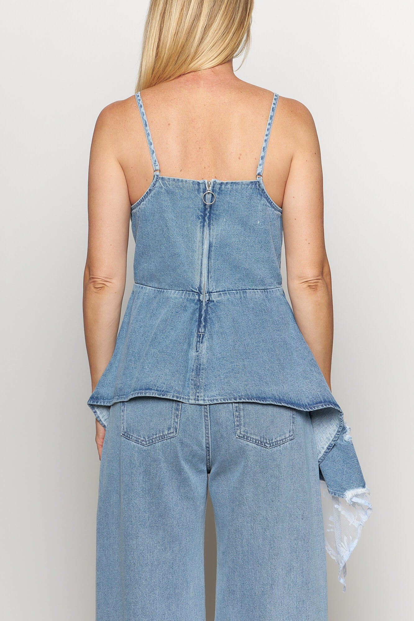 Denim Strap Top