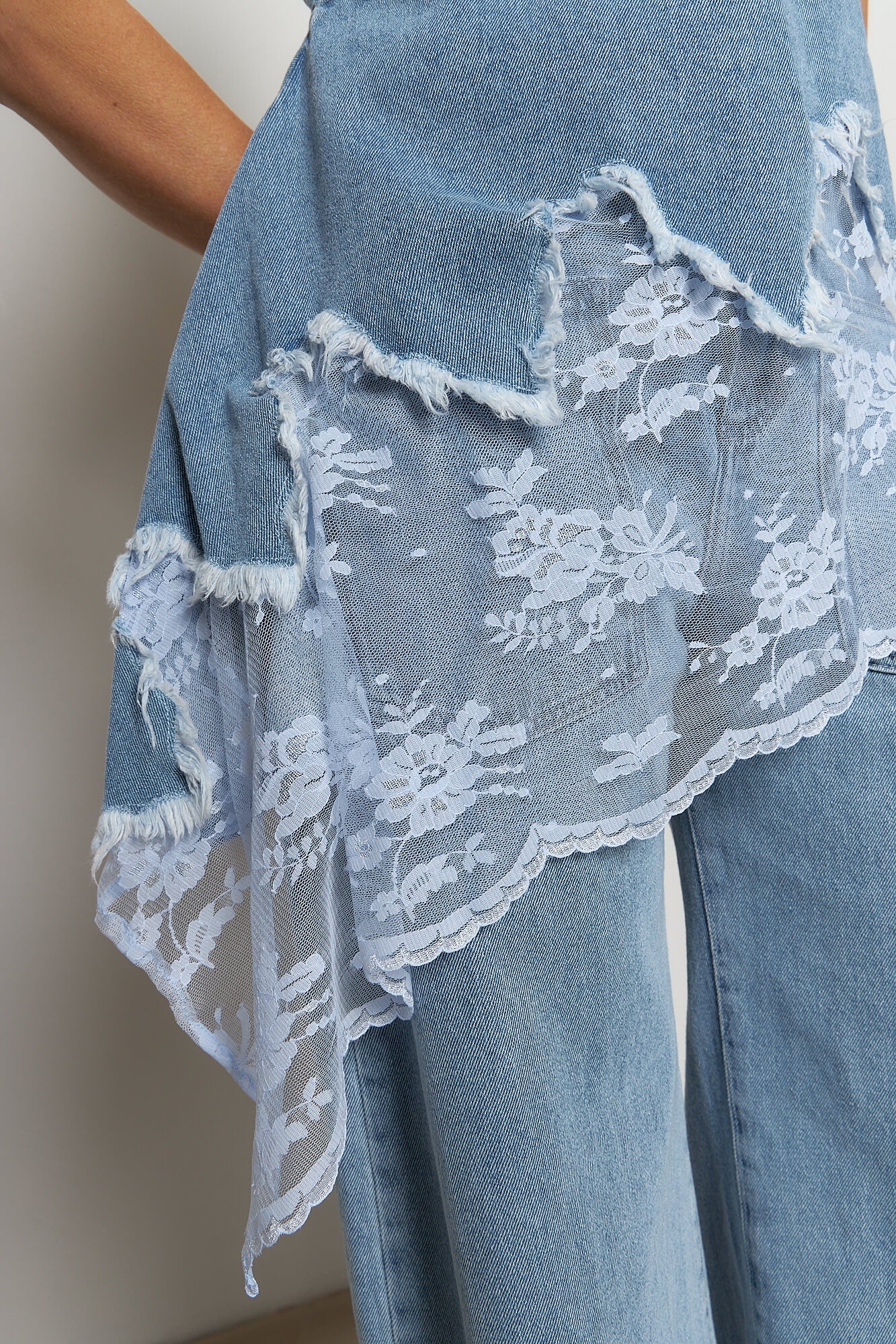 Denim Strap Top