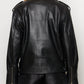 Oversized Leather Biker Jacket