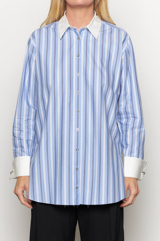 Loose Mixed Stripe Shirt