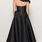 Heavy Satin Off Shoulder Dress