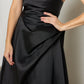 Heavy Satin Off Shoulder Dress