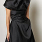 Heavy Satin Off Shoulder Dress