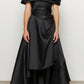 Heavy Satin Off Shoulder Dress