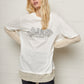 Mix Tee Longsleeve White Deja Vu Print