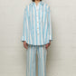 Ashley Shirt Blue Striped Organic Cotton
