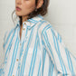 Ashley Shirt Blue Striped Organic Cotton