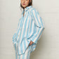 Ashley Shirt Blue Striped Organic Cotton