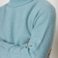 Silk & Cashmere Turtleneck Acqua