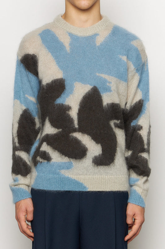 Knit Intarsia Roundneck
