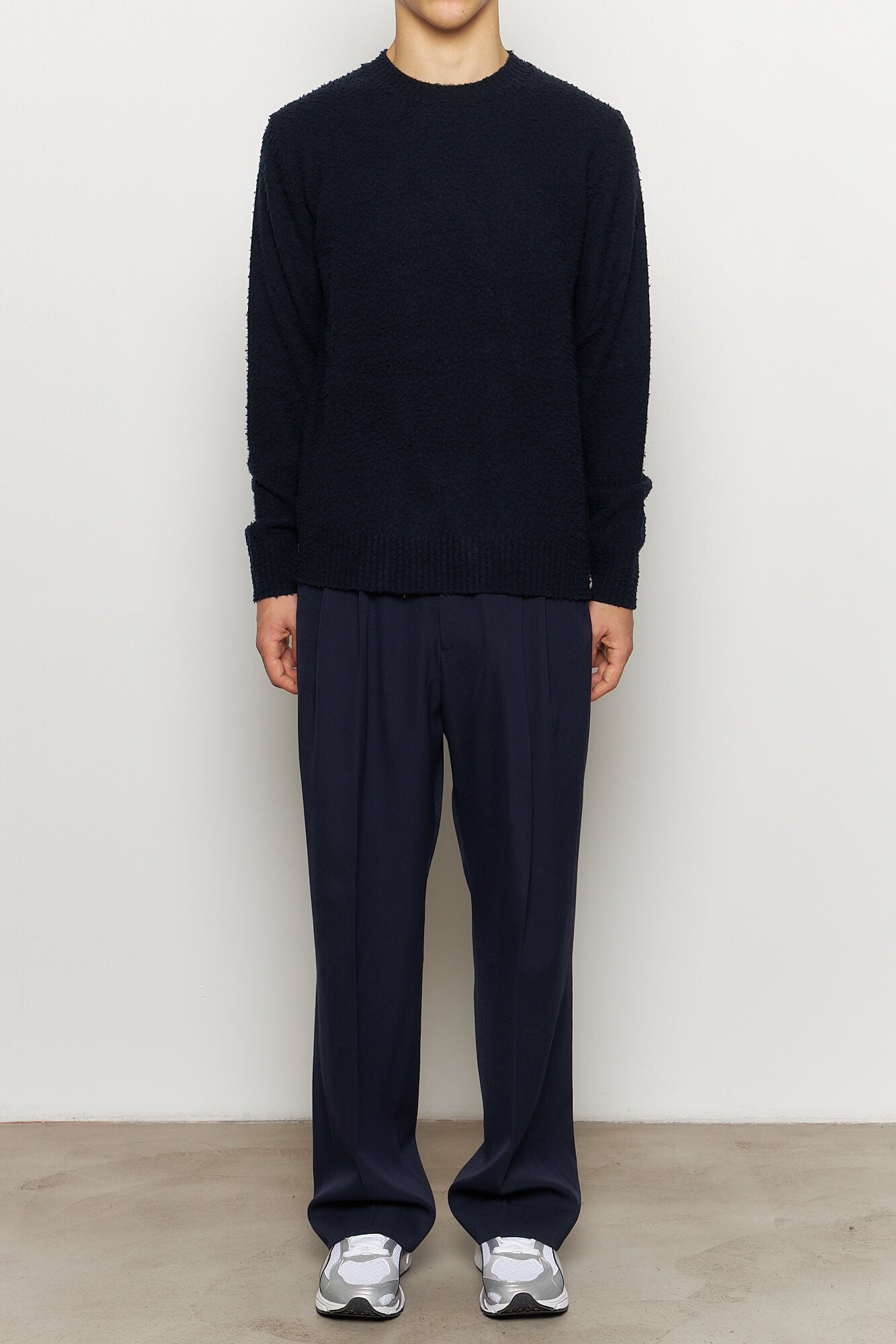 Knit Brushed Longsleeve Navy
