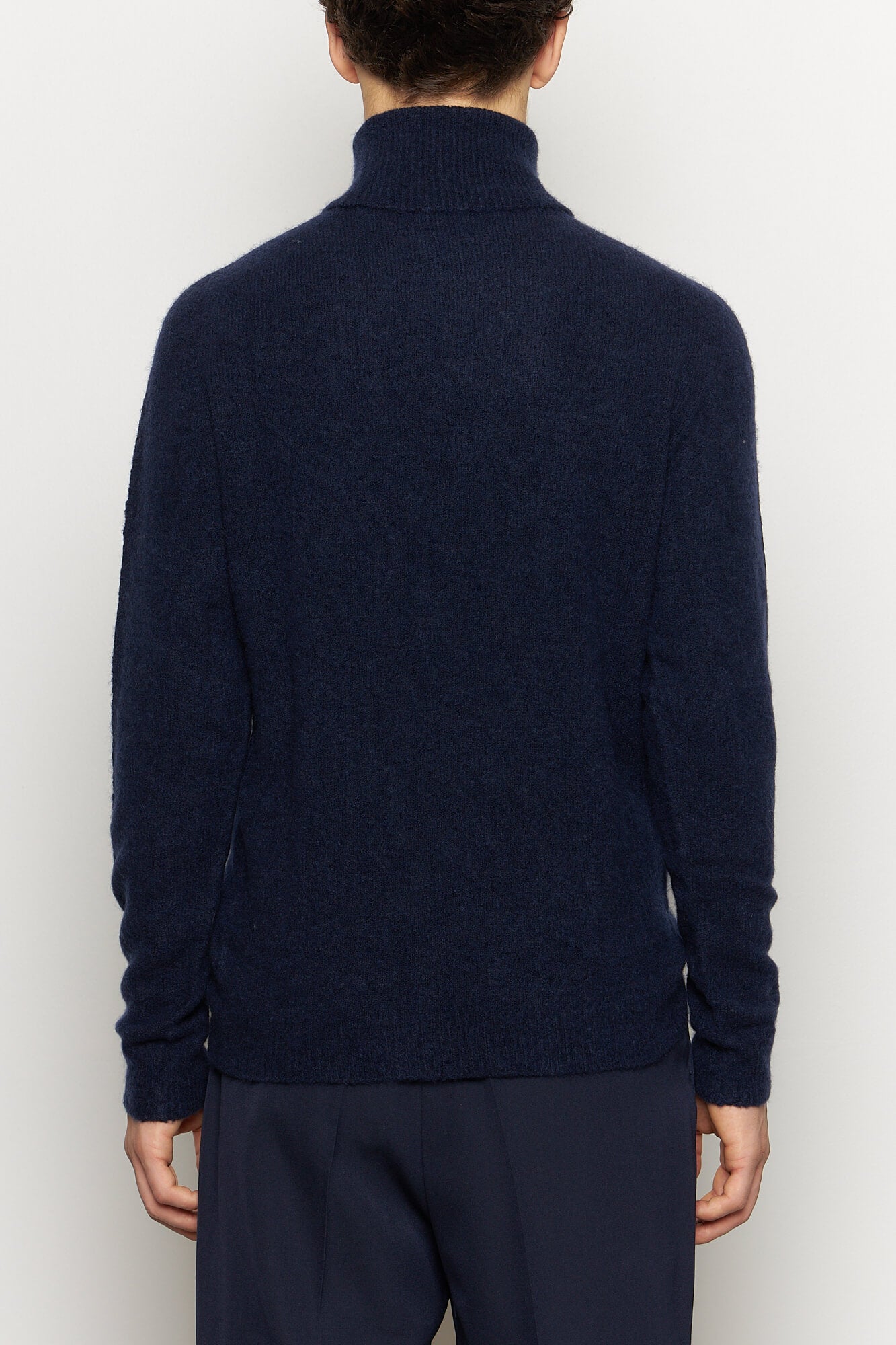 Silk & Cashmere Turtleneck Navy