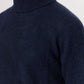 Silk & Cashmere Turtleneck Navy