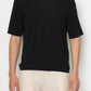 Boxy Cotton Roundneck Knit T-Shirt