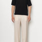 Boxy Cotton Roundneck Knit T-Shirt