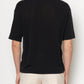 Boxy Cotton Roundneck Knit T-Shirt