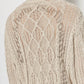 Cable Knit Beige Sweater