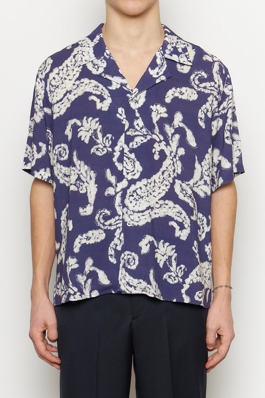 Hell Shirt Blue Paisley