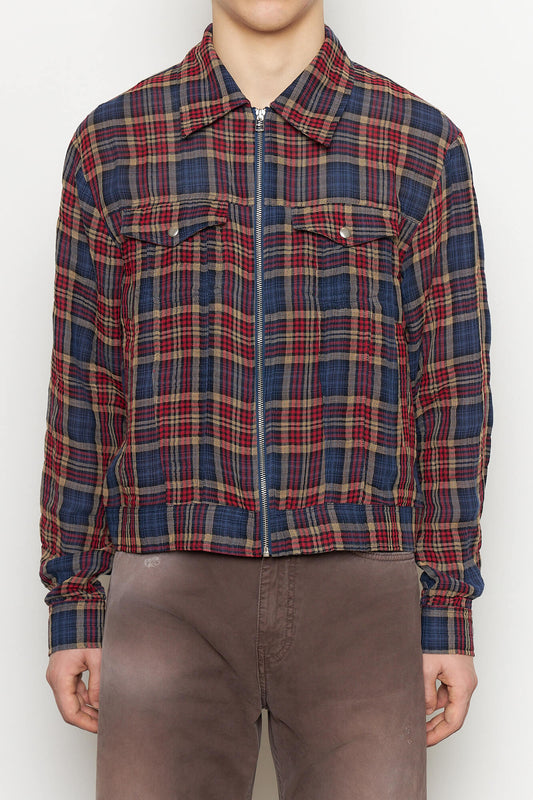 Terrence Red Check Overshirt