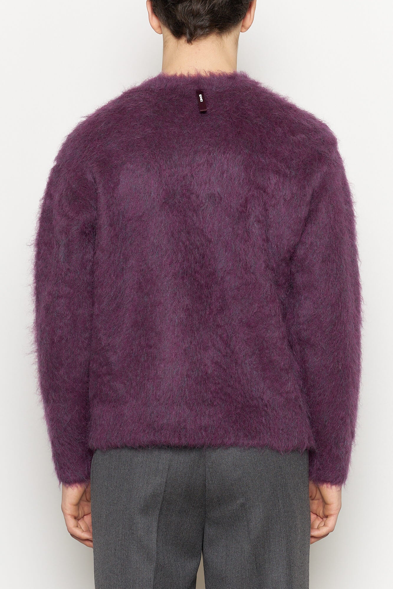 Hairy Roundneck Sweater Plum