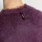Hairy Roundneck Sweater Plum