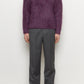 Hairy Roundneck Sweater Plum