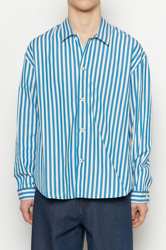 Overshirt Bluette / Off White Stripes