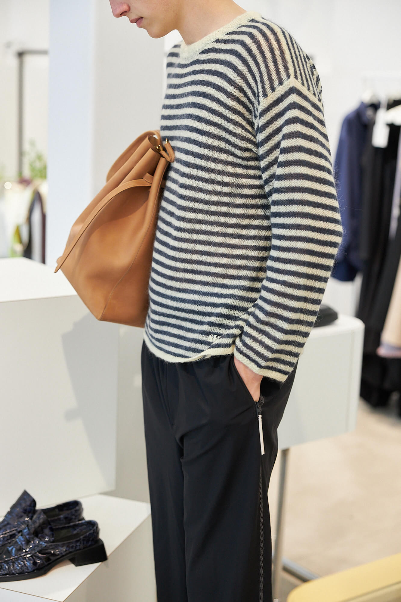 Striped Mohair Sweater