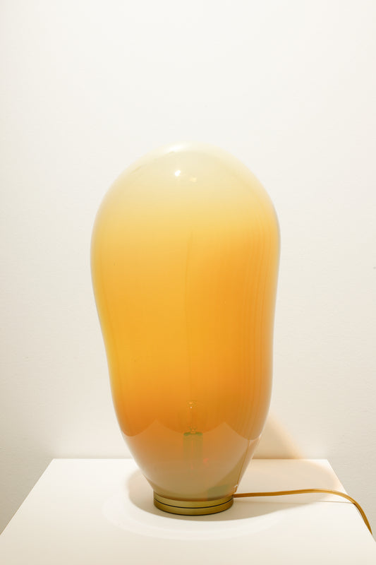Bodenleuchte Dschubba Amber Irisdecent L