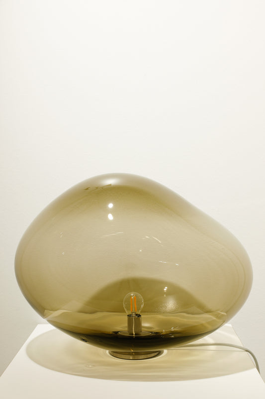 Tischlampe Haumea Convex Silver Smoke XXL