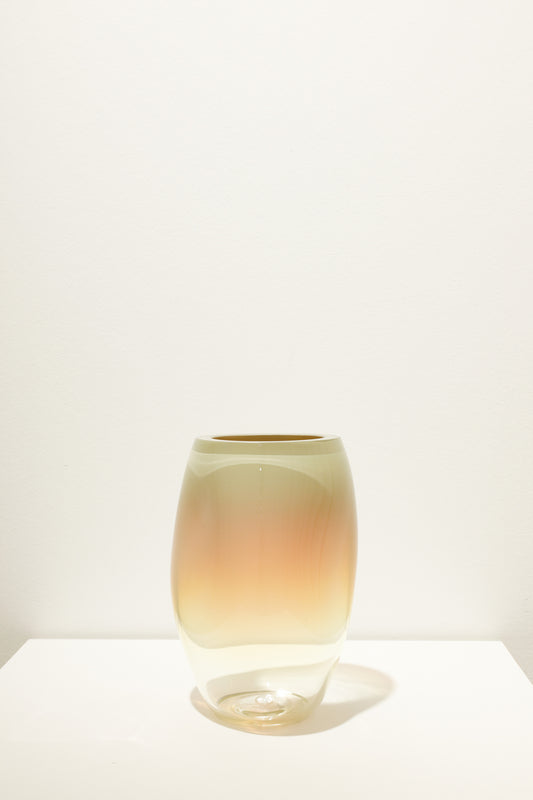 Vase Supernova II Amber Iridescent M