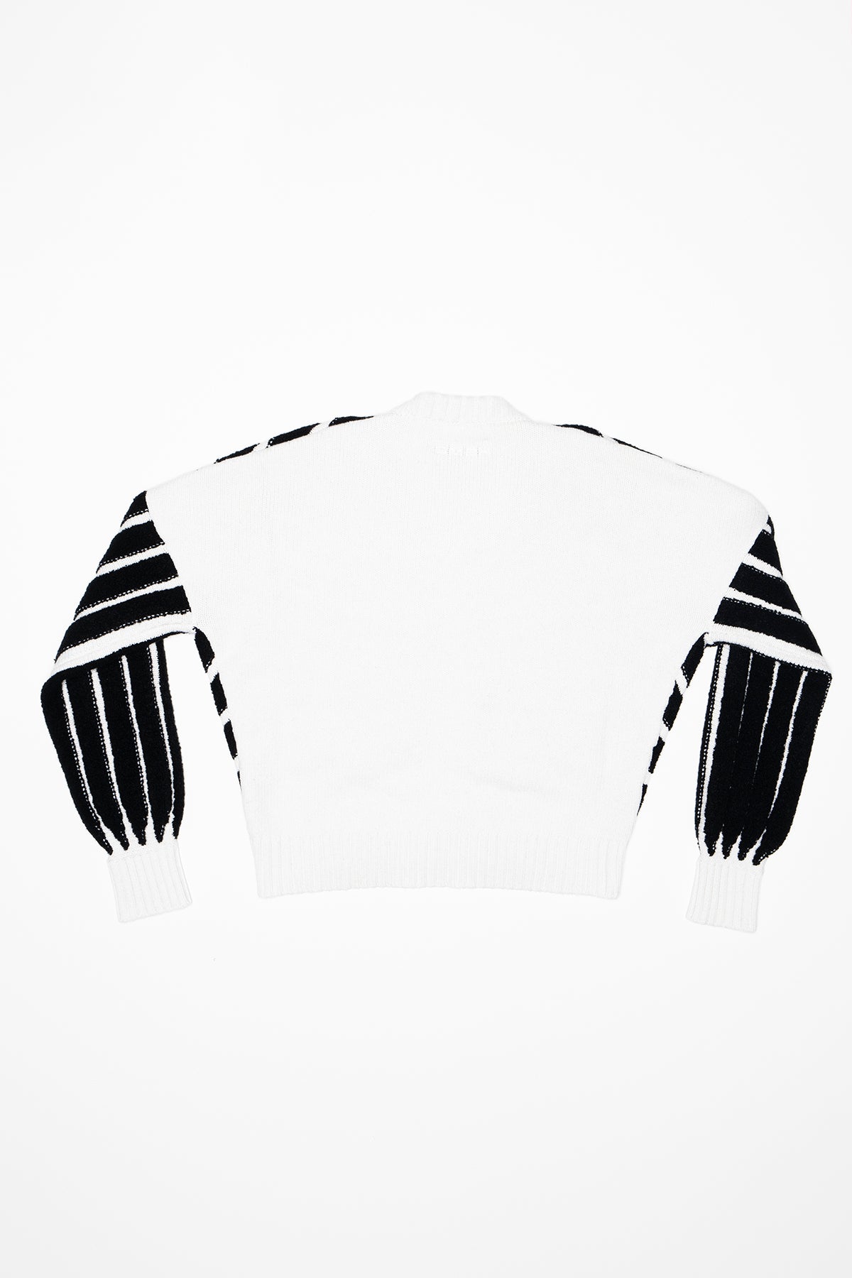 Juman Knitted Color Block Jumper Black/White