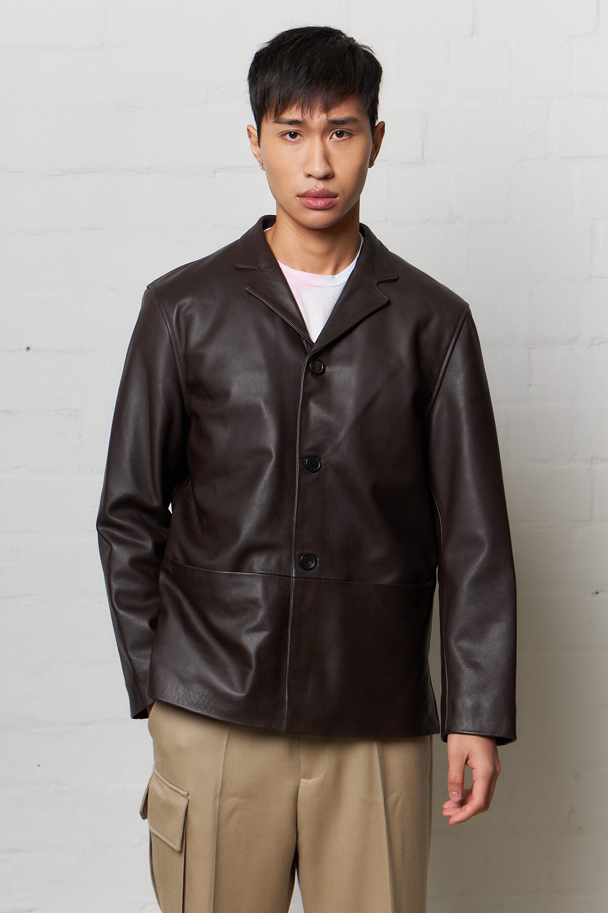 Donny Leather Blazer
