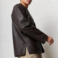 Donny Leather Blazer