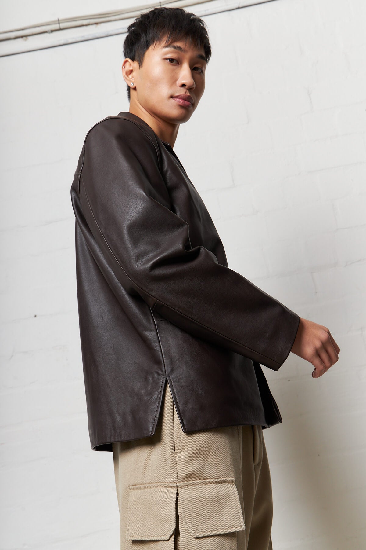 Donny Leather Blazer