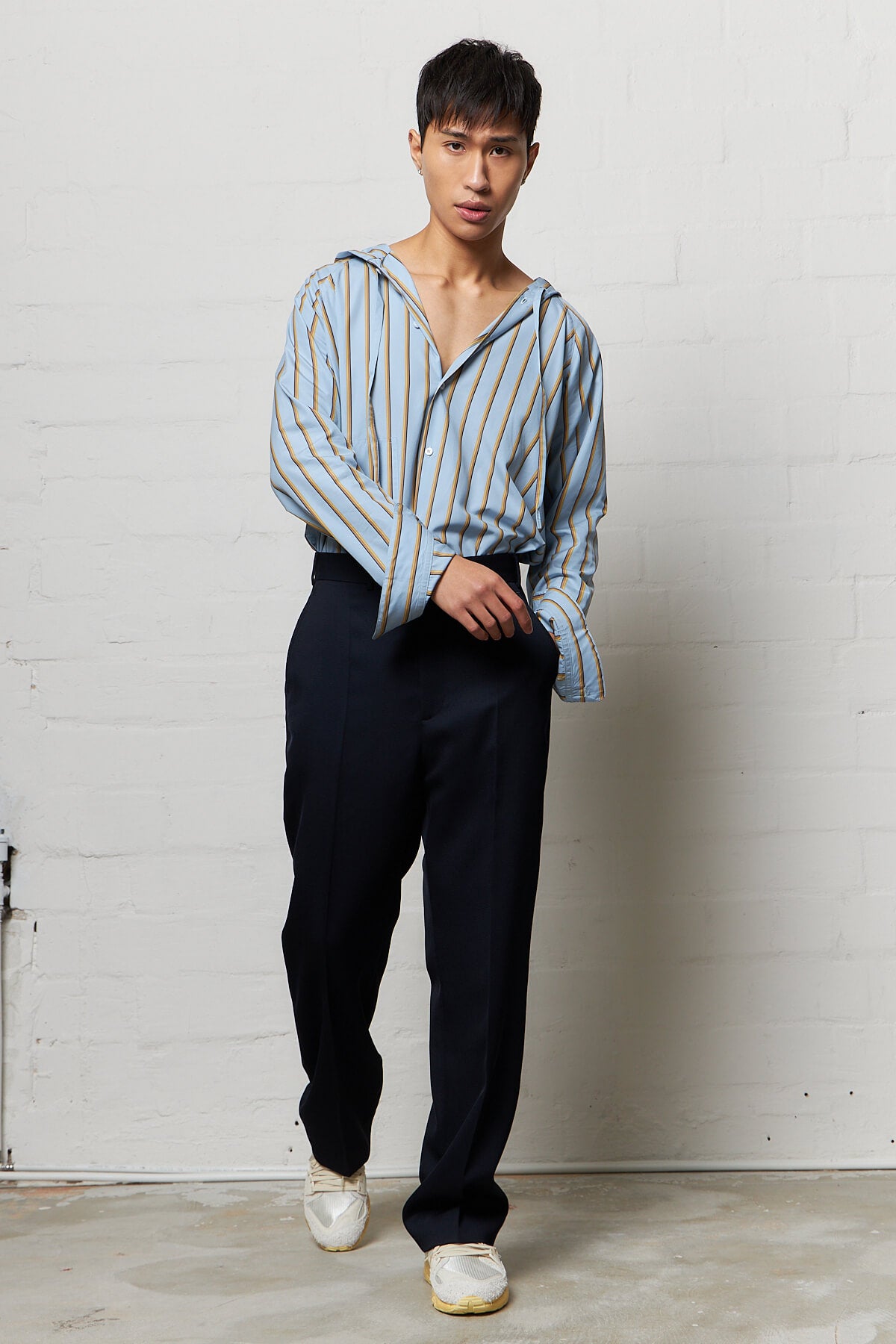 Otis Straight Leg Trousers Dark Navy