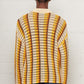 Elmer Crochet Cardigan Orange Stripe