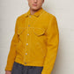 Rick Suede Trucker Jacket Mustard