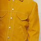 Rick Suede Trucker Jacket Mustard