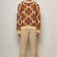 Xander Brown Jaquard Knit Sweater Mohair