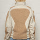 Ercan Two-Tone Fleece Jacket Grey Beige