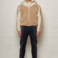 Ercan Two-Tone Fleece Jacket Grey Beige