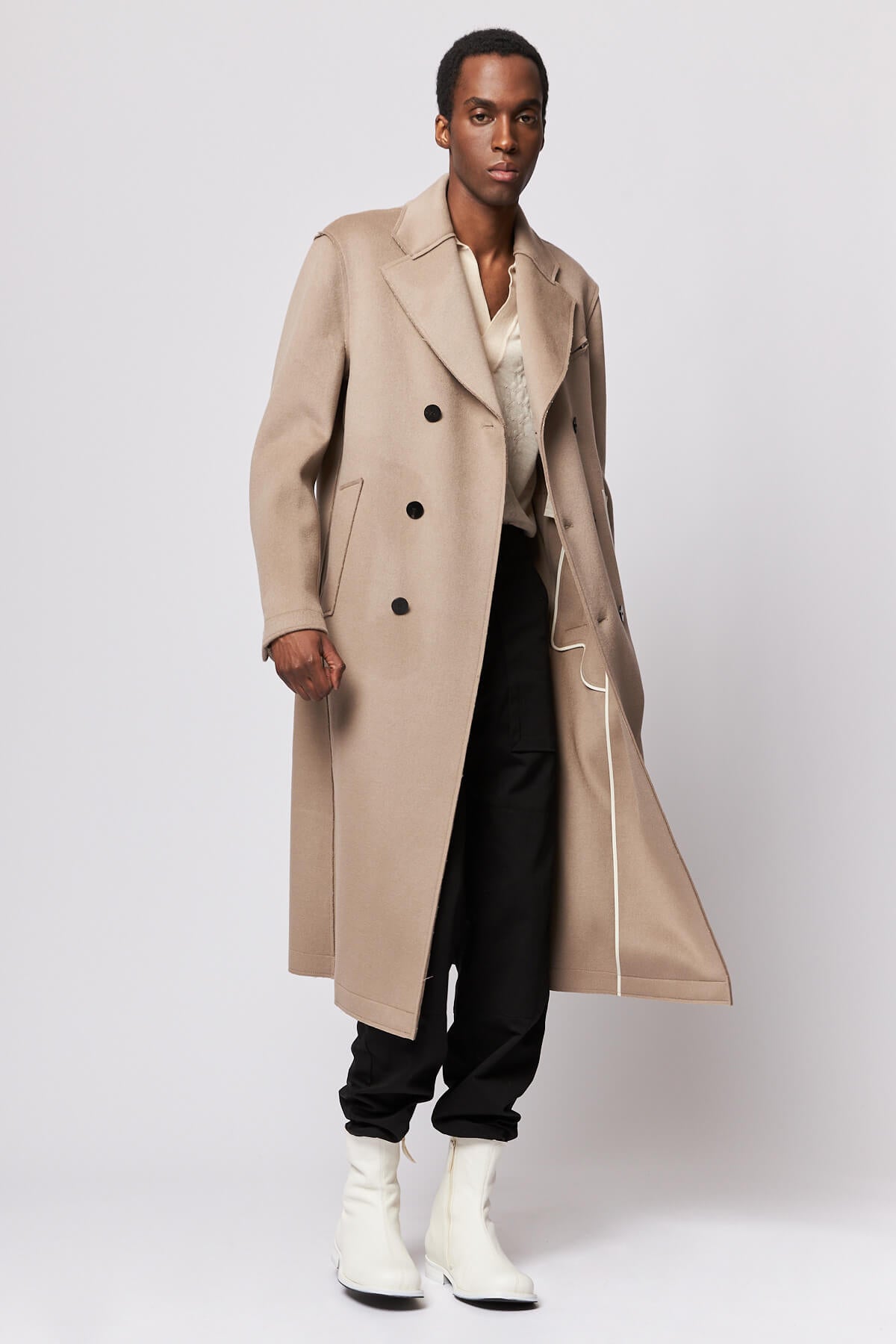 Coat with Flower Pattern