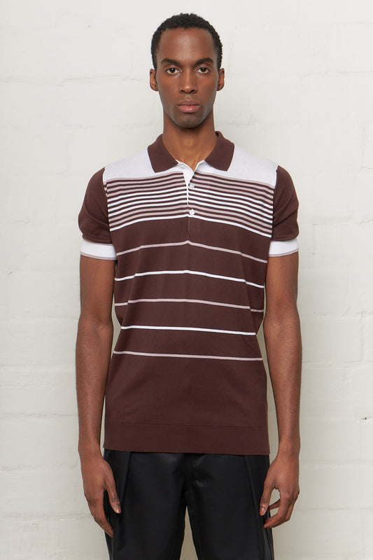 Sea Island Cotton Short Sleeve Polo Shirt